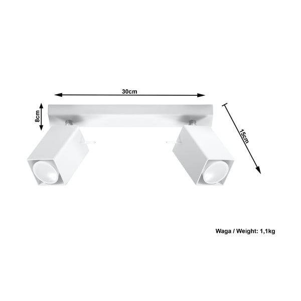 Bela stropna svetilka Sollux Toscana-image-4