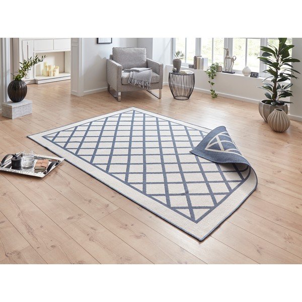 Modro-krem zunanja preproga NORTHRUGS Sydney, 150 x 80 cm-image-1