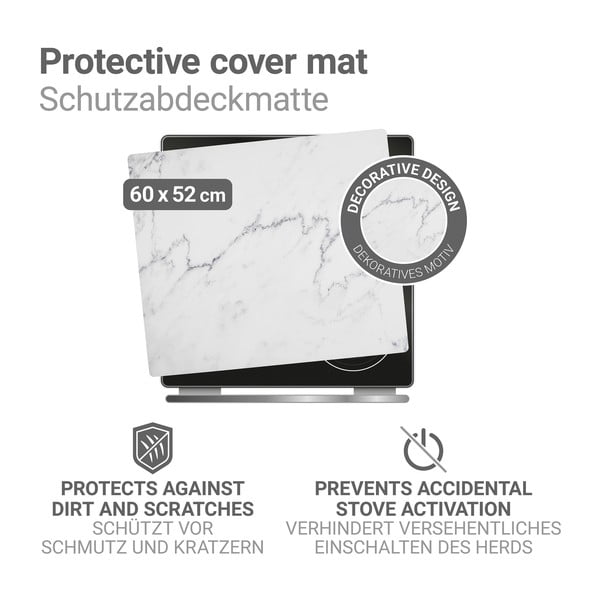 Zaščitna plošča za štedilnik iz PVC-ja 60x52 cm Marble – Wenko-image-3