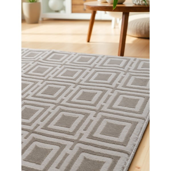 Kremno bel tekač 80x240 cm Perles Howlite – Elle Decoration-image-1