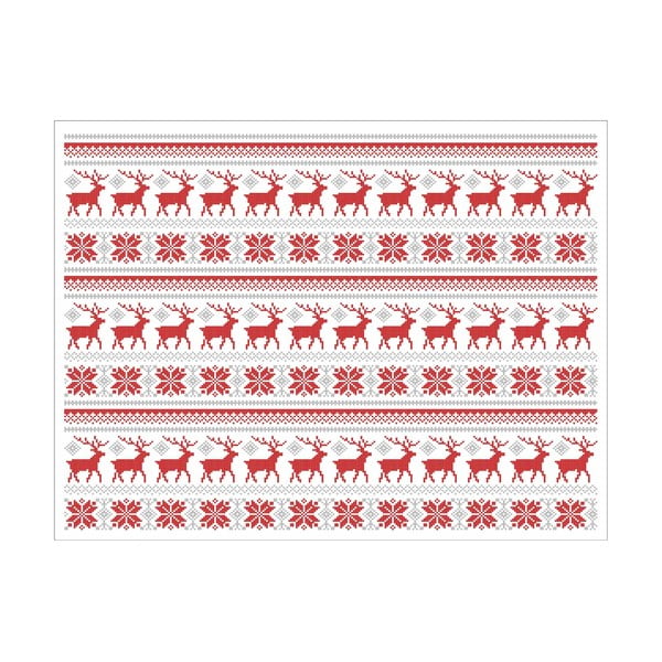 Komplet 2 pravokotnih podstavkov Crido Consulting Scandi Deer, 40 x 30 cm