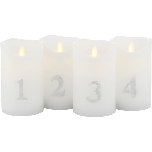 Božična svetlobna dekoracija 4 ks (višina 13 cm) Sara – Sirius