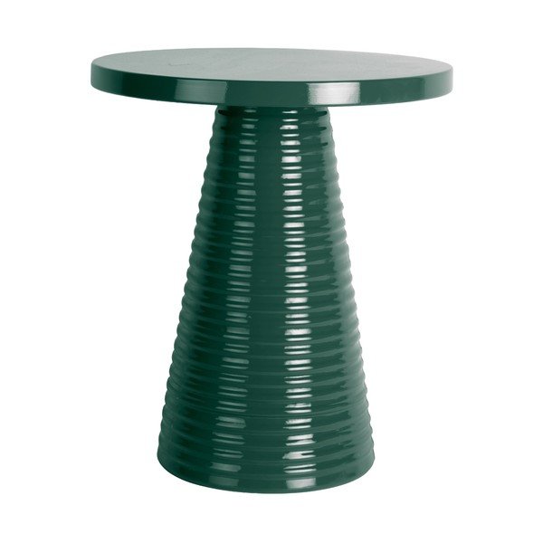 Kovinska okrogla stranska mizica ø 40 cm Catania Ribbed – Leitmotiv