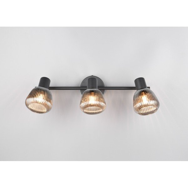 Črno točkovno svetilo ø 10 cm Tarifa – Trio-image-1