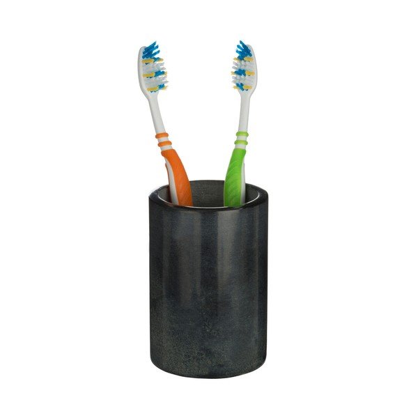 Temno siv kamnit lonček za zobne ščetke Kamal – Premier Housewares-image-2
