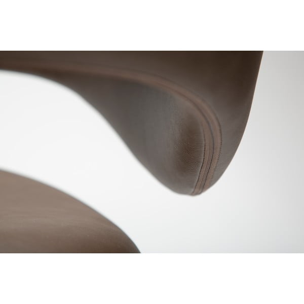 Temno rjav jedilni stol iz umetnega usnja Zone – DAN-FORM Denmark-image-4