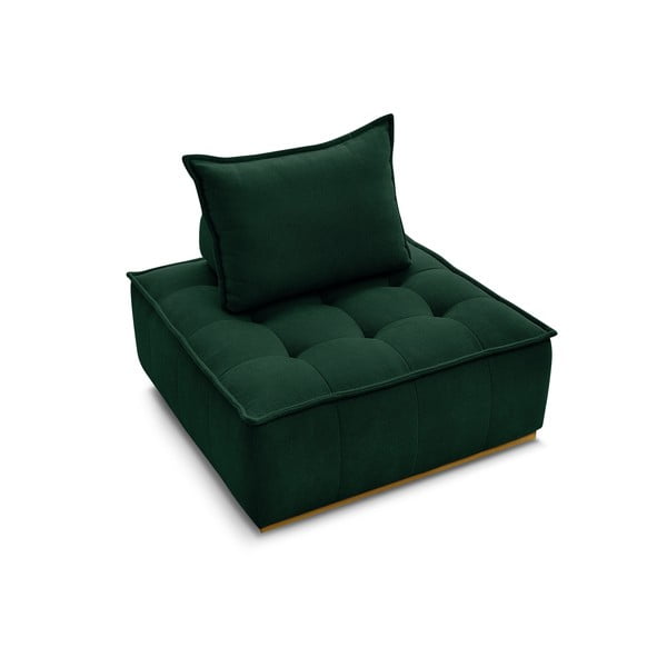 Temno zelen fotelj iz šenilje Elisa – Bobochic Paris-image-4