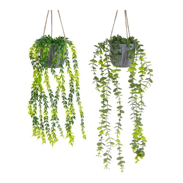 Umetne rastline v kompletu 2 ks (višina 45 cm) – Casa Selección