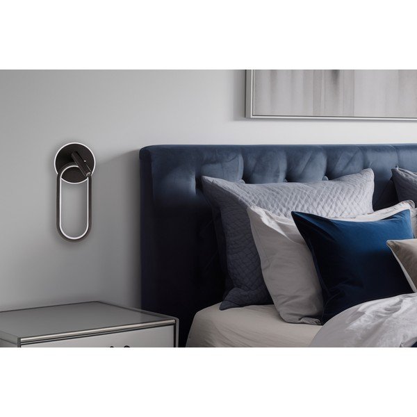 Črna LED stenska svetilka Monet – Candellux Lighting-image-1