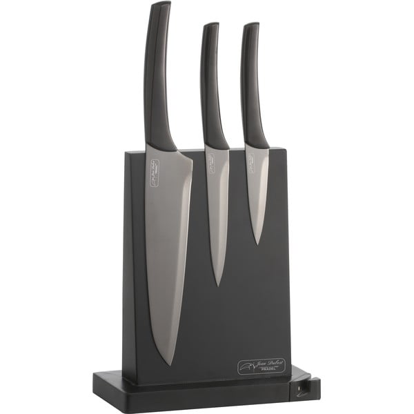 Komplet 3 sivih kuhinjskih nožev Jean Dubost