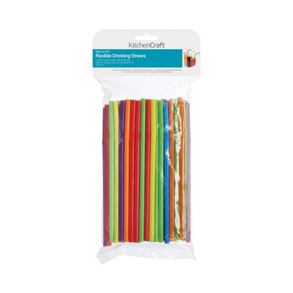 Paket barvnih slamic Kitchen Craft Bendy-image-1