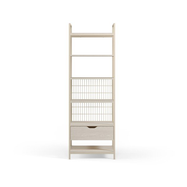 Kremno bel jeklen regal 60x179,5x40 cm Amara – Marckeric-image-4