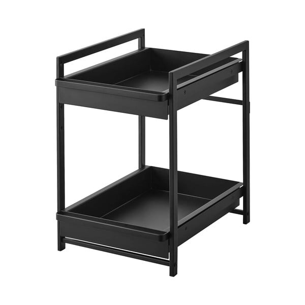 Črna kovinska dodatna kuhinjska polica 30x42 cm Tower – YAMAZAKI