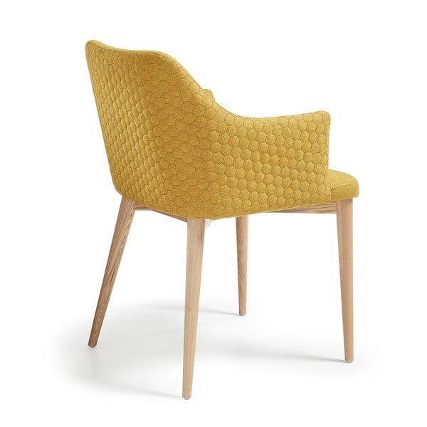 Gorčično rumen jedilni stol Kave Home Danai-image-3