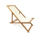 Bež zložljiv vrtni ležalnik iz akacijevega lesa Bonami Essentials Deck