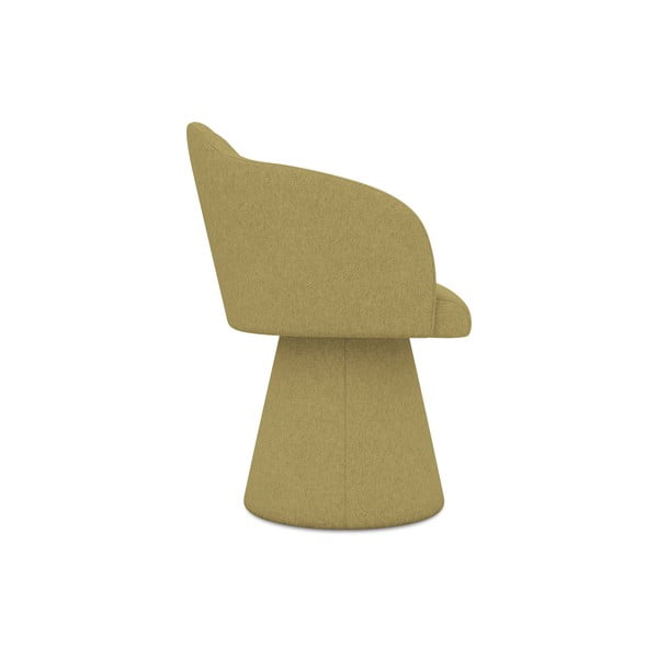 Gorčično rumen oblazinjen jedilni stol Kanoa – Makamii-image-2