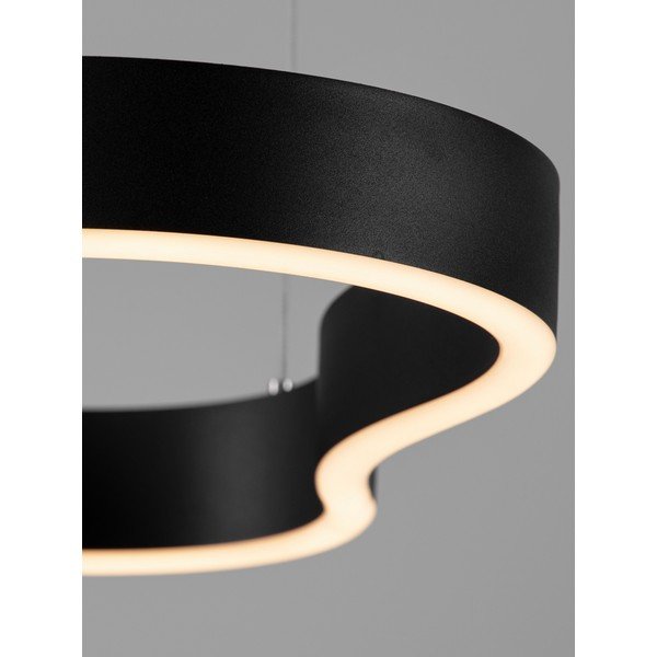 Mat črna aluminijasta LED zatemnitvena viseča svetilka Dussa – Nova Luce-image-2