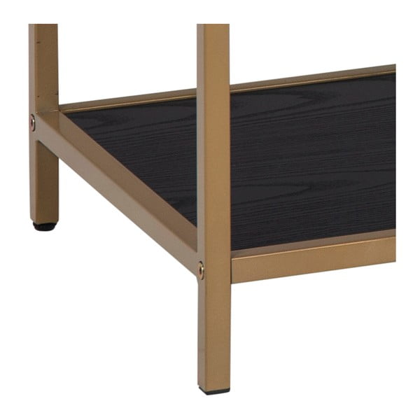 Črno-zlata knjižna omara 114x78 cm Seaford - Actona-image-3