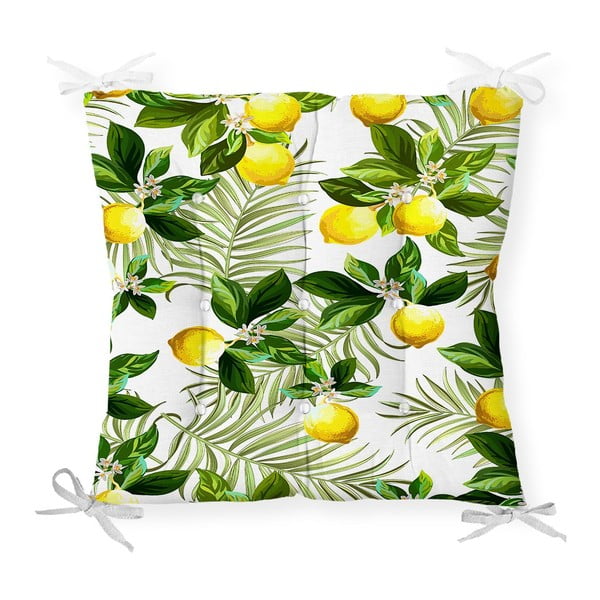 Sedežna blazina iz mešanice bombaža Minimalist Cushion Covers Lemon Tree, 40 x 40 cm