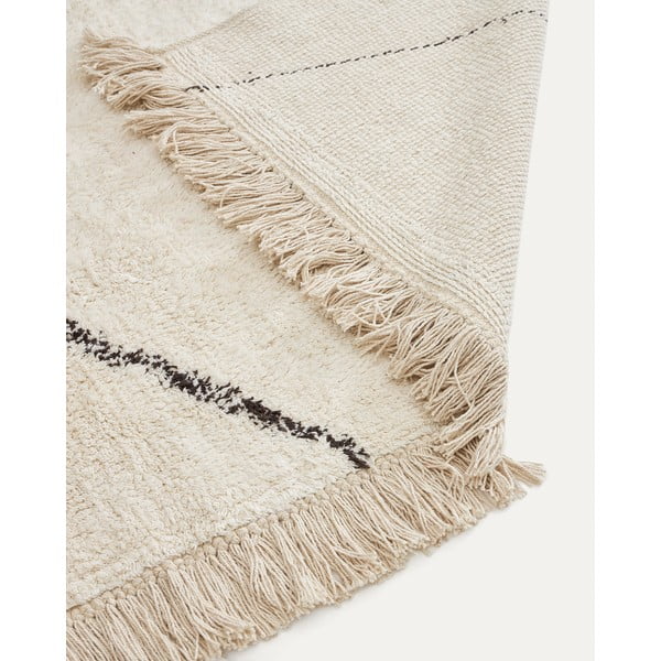 Kremno bela preproga 160x230 cm Mijas – Kave Home-image-4