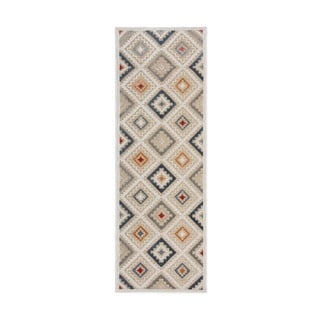 Kremno bel zunanji tekač 80x230 cm Zion Natural – Flair Rugs