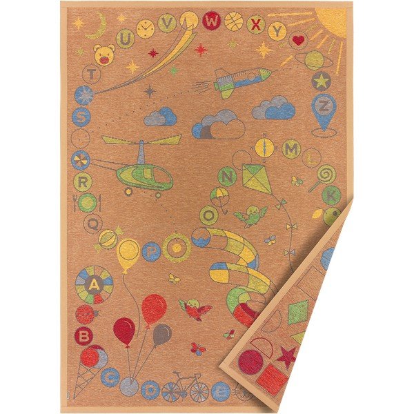 Rjava obojestranska otroška preproga Narma Tähemaa, 160 x 230 cm-image-1