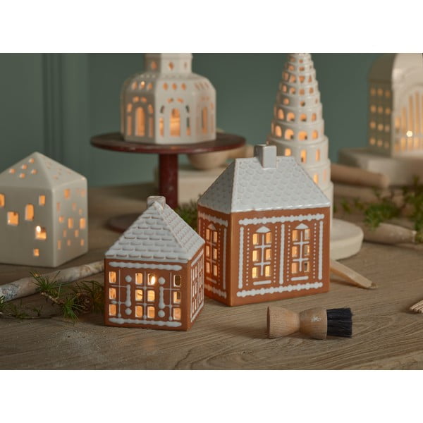 Keramičen svečnik za čajno svečko Gingerbread Lighthouse – Kähler Design-image-2