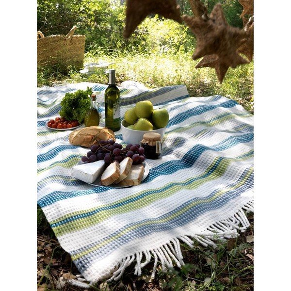 Lahka odeja Skyline Lime Green, 140x250 cm-image-3