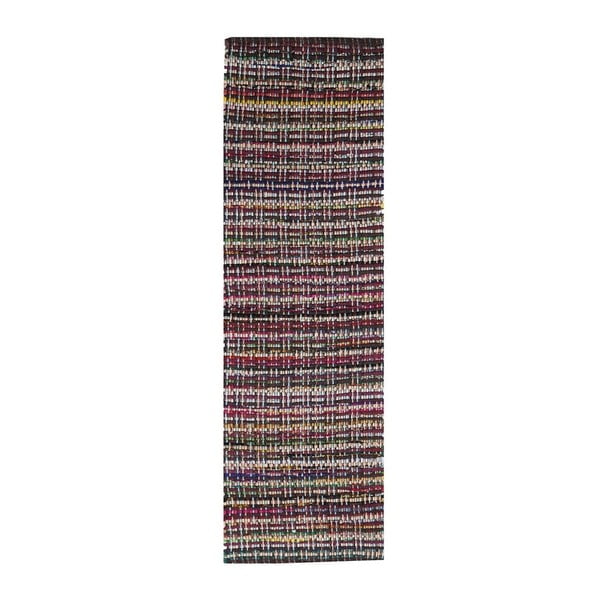 Ročno tkani bombažni tekač Webtappeti Arcobaleno, 55 x 170 cm