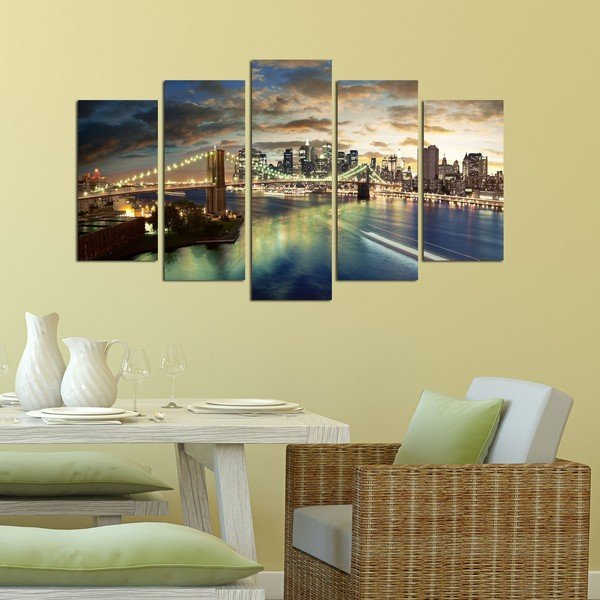 Večdelna slika Bridge NYC, 110 x 60 cm-image-1