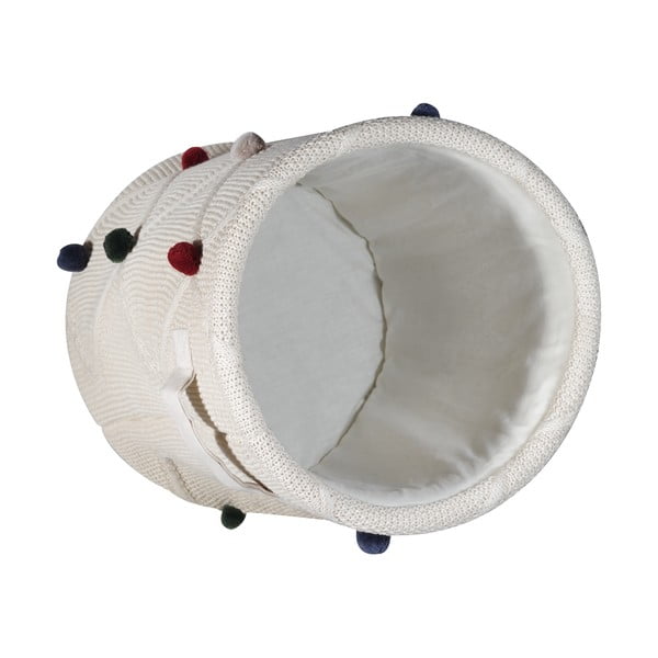 Kremno bela tekstilna otroška škatla za shranjevanje ø 30x35 cm Creme – Kindsgut-image-4