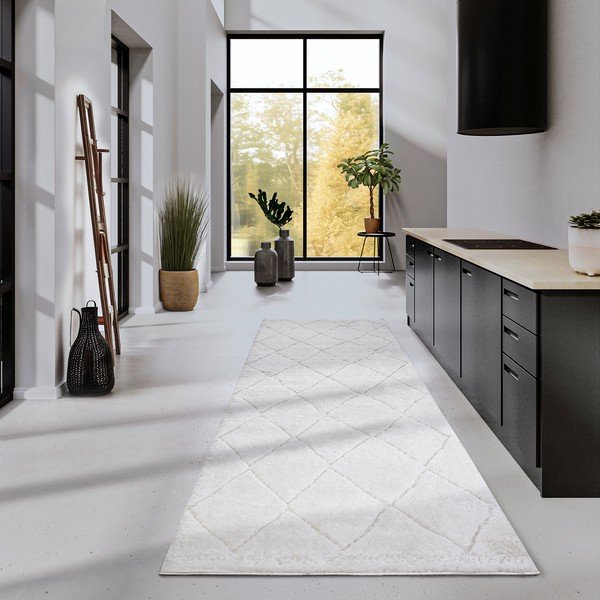 Kremno bel tekač 80x240 cm Perrotin Cream White – Elle Decoration-image-1