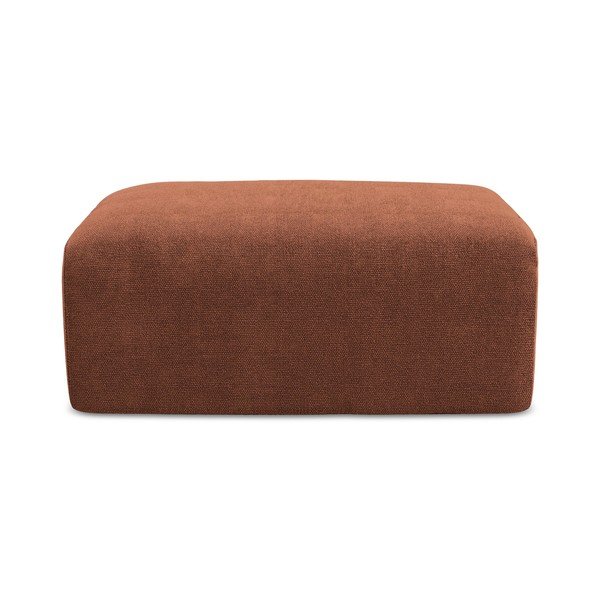 Tabure iz šenilje v barvi terakote Kona – Makamii