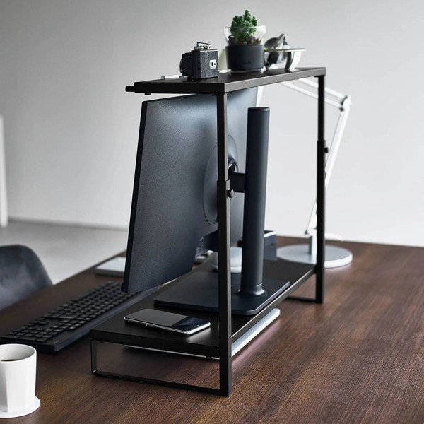 Črno kovinsko stojalo za monitor Tower – YAMAZAKI-image-2