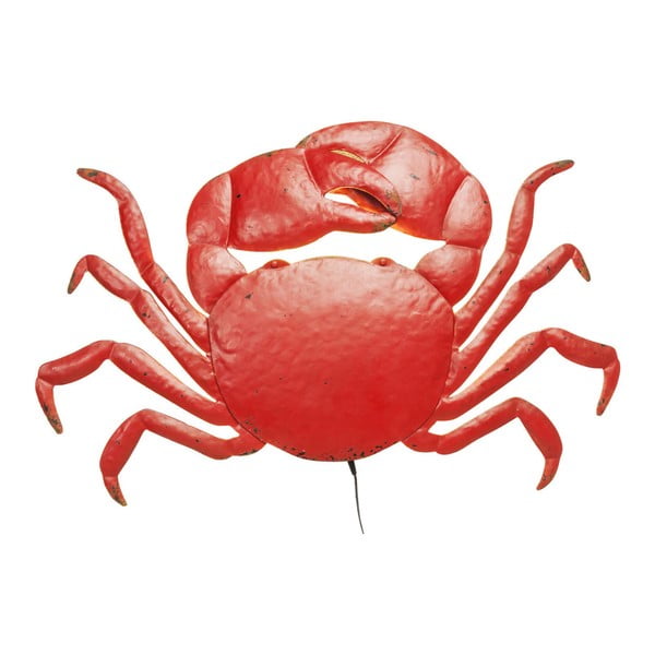 Rdeča stenska svetilka LED v obliki rakovice Kare Design Crab