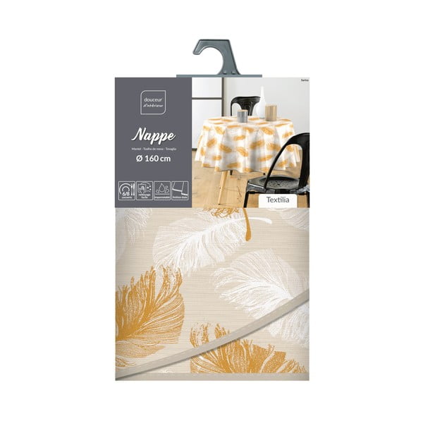 Povoščen namizni prt ø 160 cm Sarina – douceur d'intérieur-image-4