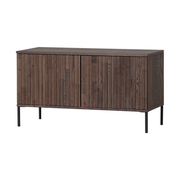 Rjava TV omarica v jesenovem dekorju 100x56x44 cm Gravure – WOOOD-image-2