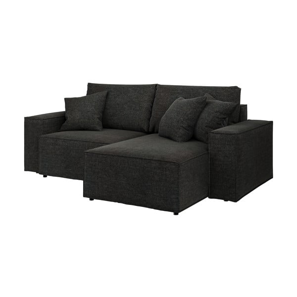 Antracitno siva raztegljiva sedežna garnitura Ghado Melow-image-2