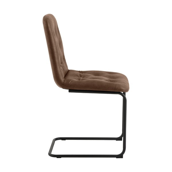 Rjavi jedilni stoli v kompletu 2 ks iz umetnega usnja Kira – Actona-image-3