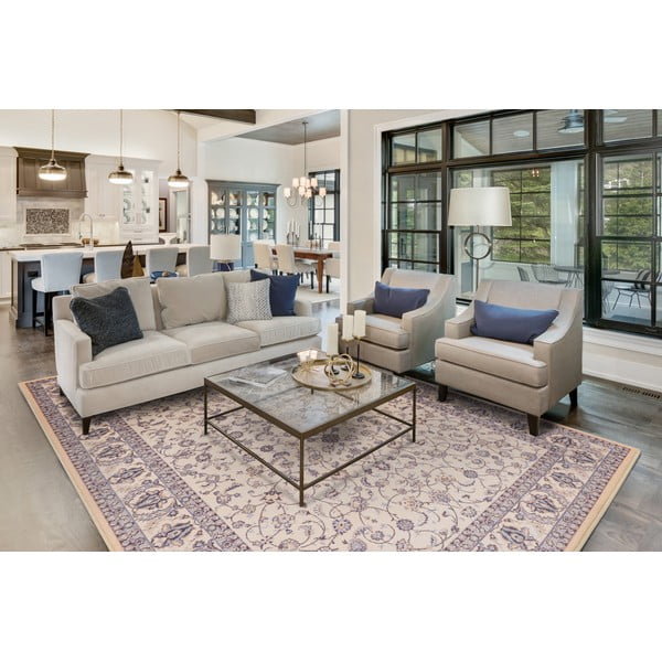 Kremno bela volnena preproga 160x240 cm Philip – Agnella-image-1