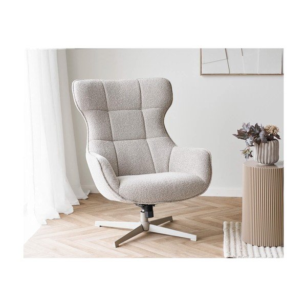 Kremno bel fotelj Turin – House Nordic-image-1