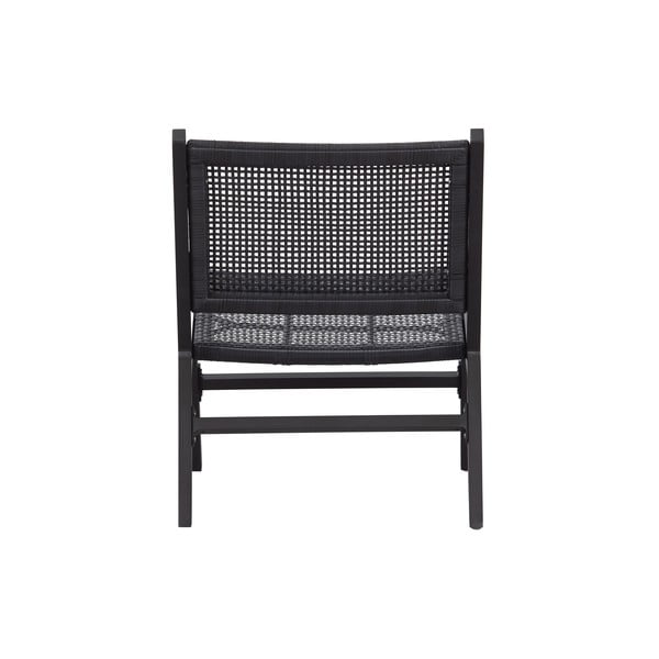 Črn vrtni fotelj WOOOD Puk-image-3