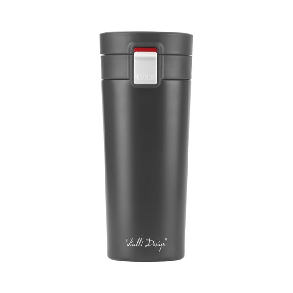 Črna potovalna termo skodelica Vialli Design Fuori, 400 ml-image-3