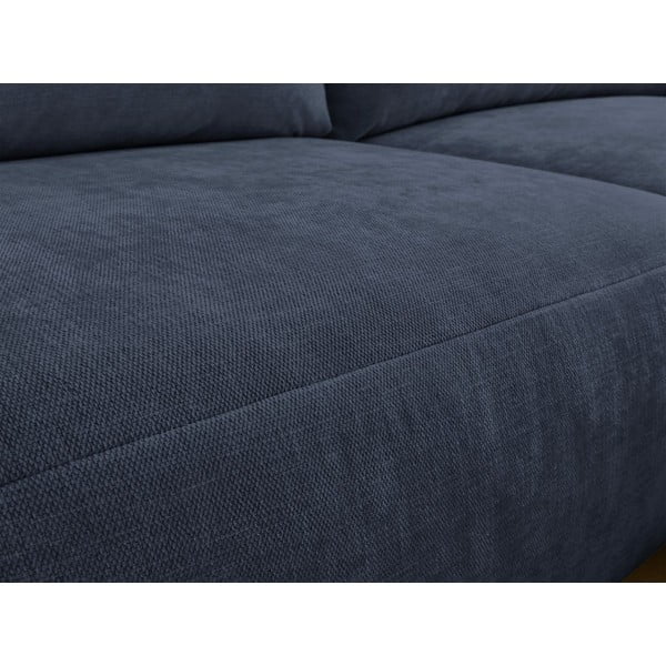 Temno modra kotna sedežna garnitura Aden – Bobochic Paris-image-1