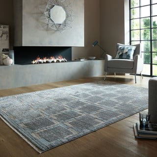 Siva/bež preproga 120x170 cm Evelyn Blocks – Flair Rugs
