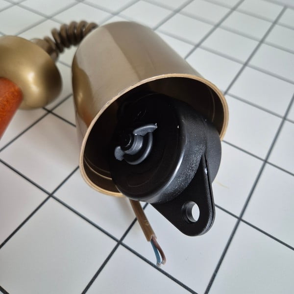 Rjava/zlata viseča svetilka s steklenim senčilom ø 30 cm Ciara – LAMKUR-image-4