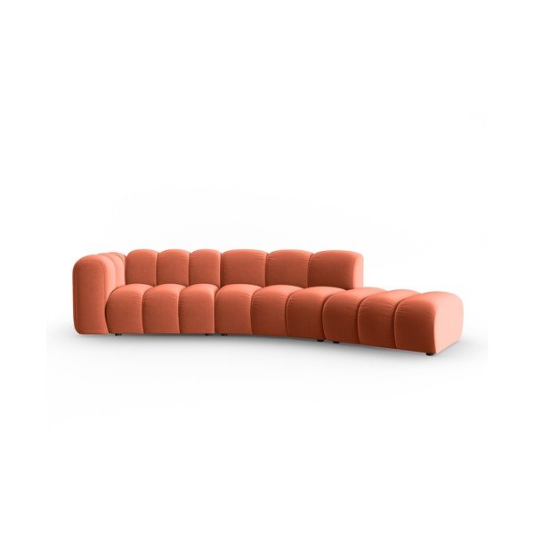 Rožnata kotna sedežna garnitura (levi kot) Lupine – Micadoni Home