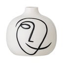 Vaza iz bele keramike Bloomingville Norma, višina 13,5 cm