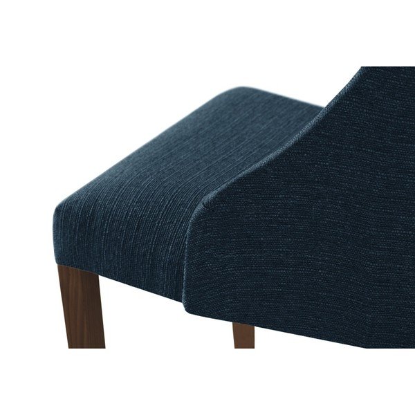 Modri stol s temno rjavimi bukovimi nogami Ted Lapidus Maison Absolu-image-4