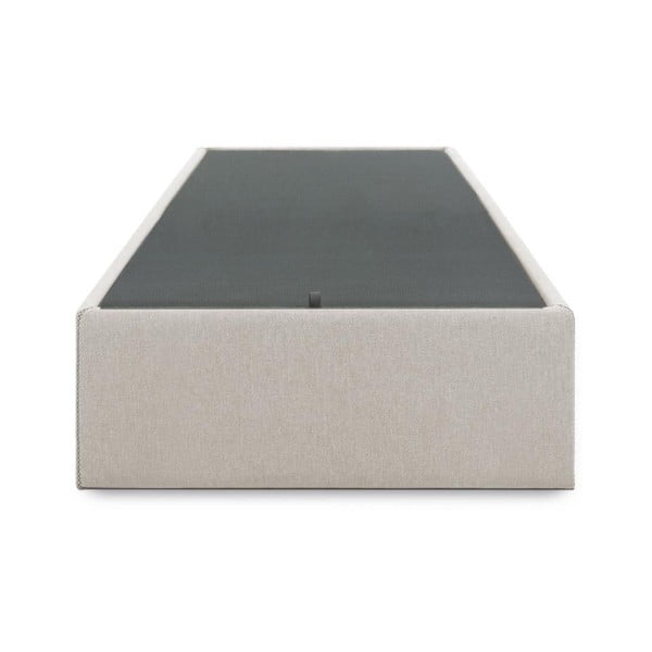 Bež oblazinjena postelja s prostorom za shranjevanje 90x190 cm Matters – Kave Home